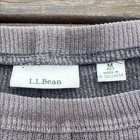 LL Bean Ribbed Corduroy Pull-On Pants - Picture 3 of 11